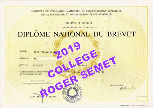 résultats du DNB du collège