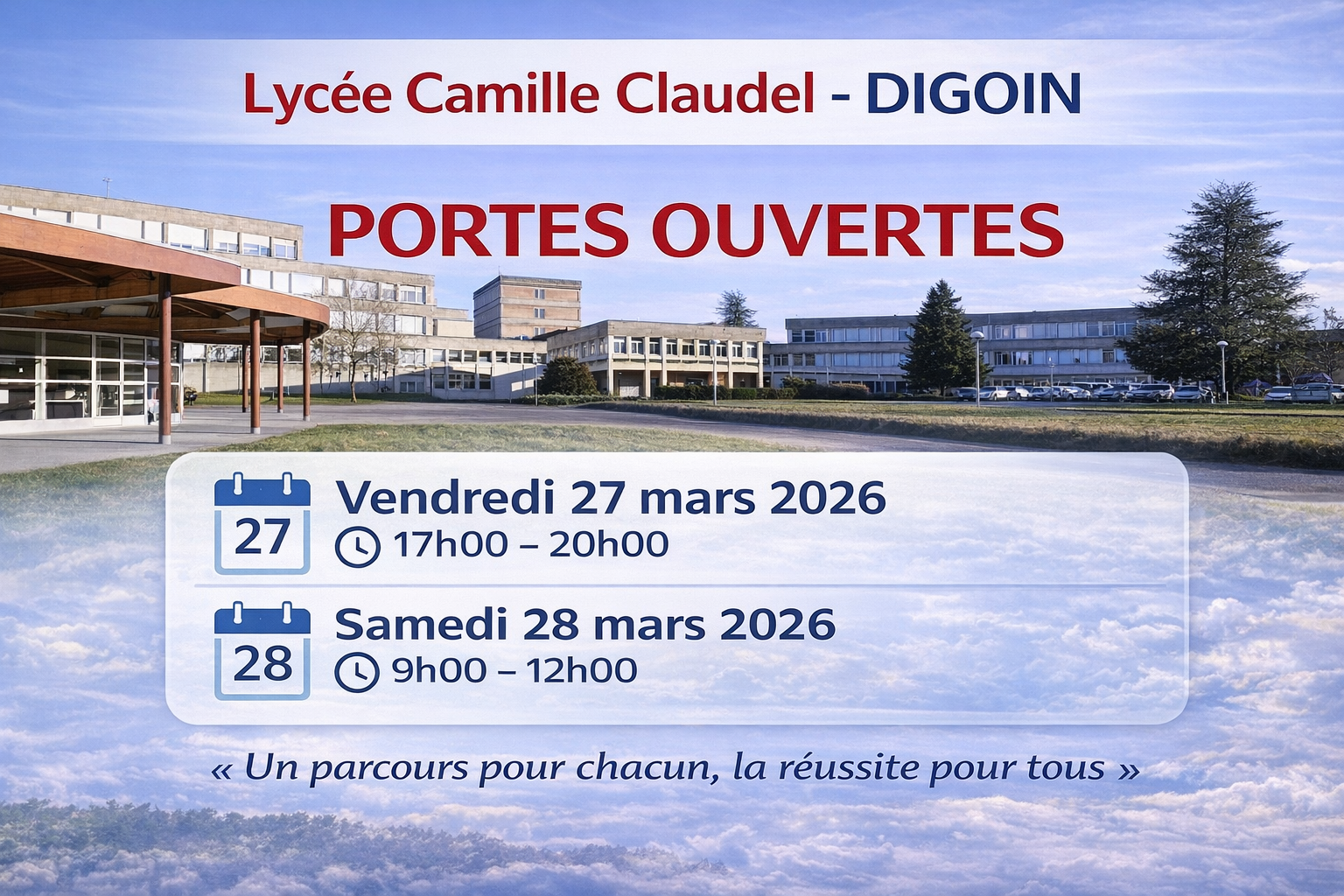 Journées Portes Ouvertes Lycée 2026